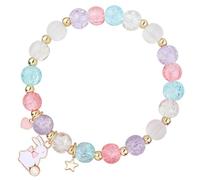 Nexoluxa Easter Bracelets for Women Kawaii Rabbit Cute Happy Easter Bracelet with Bunny Charm Friendship Jewelry Gift, Adjustable, no gemstone