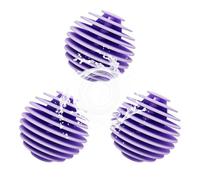 Nexoria 3 PCS Tumble Dryer Balls, Energy Saving Dryer Balls, Washer Balls for Laundry for Speeding Drying, Reusable Laundry Balls for Washing Machine for Reduce Wrinkles and Static Cling (Purple)