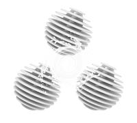 Nexoria 3 PCS Tumble Dryer Balls, Energy Saving Dryer Balls, Washer Balls for Laundry for Speeding Drying, Reusable Laundry Balls for Washing Machine for Reduce Wrinkles and Static Cling (White)