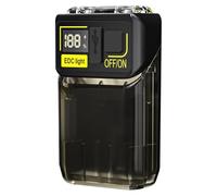 Nexoria Mini Powerful Torch LED, Rechargeable Waterproof EDC Keychain Small Torch for Camping, 90 Degree Portable Rotatable Lamp Head Magnetic Flashlight for Outdoors Hiking (Lamp Head Black)