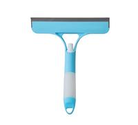 Nexoria Window Squeegee Glass Cleaning, 2 In 1 Window Cleaning Tool Brush Multifunctional Double-Sided Glass Wipe Water Spray Car Glass Scraper for Glass (Blue)