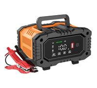 Battery Charger 10A, NEXPEAK 12V 24V LiFePO4 Car Battery Chargers, Automatic Maintainer with Temperature Compensation for Car Motorcycle Truck, AGM, Gel, Wet, SLA