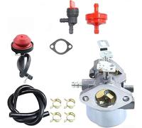 NexRen Carburetor Kit with Air Filter, Fuel Filter, Fuel Lines and Gasket Compatible with for TECUMSEH Engines HMSK80 HMSK85 HMSK90 640052 640058A 640349 for Snow Blower Generator Chipper Shredder