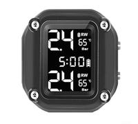 NexRen Digital Tyre Pressure Monitoring System, TPMS for Motorcycle Tyres with High-Resolution LCD Display and Wireless Sensor