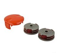 NexRen Double Autofeed Spool and Line Set with Spool Cap Cover for Flymo Contour, for MINI Trim, Multi Trim, Power Trim and Speedi Trim Series String Trimmers, for Models FLY021 & FLY060, Heavy
