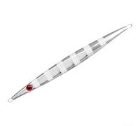 NexRen Fast Sinking Slow Jigging Lure 150g 200g 300g 400g UV Glow Electroplated Iron Fishing Tackle with Streamlined Shape and Realistic Artificial Fish Eyes for Snapper and Tuna (white+300g)