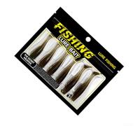 NexRen Floating T-Tail Soft Bait With TPR Flexibility And Shrimp Aroma For Effective Freshwater Fishing In Both Clear And Stained Waters(brown)