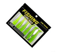 NexRen Floating T-Tail Soft Bait With TPR Flexibility And Shrimp Aroma For Effective Freshwater Fishing In Both Clear And Stained Waters(green)