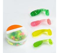 NexRen Soft TPE 50PCS For Mini T-Tail Wobblers Built For Flexibility Retention And Consistent Action After Multiple Uses