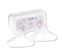 Next 9 Months Nipple Shields - BPA-Free Silicone Breast Shields for Nursing - Protect Sore Nipples, Latch Difficulties - Includes Carry Case, 2 Shields