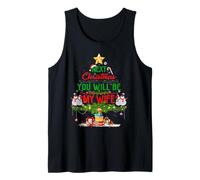 Next Christmas You Will Be My Wife Couples Xmas Pajamas Tank Top