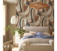 Next Circumflex Geometric Brown Wallpaper