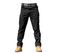 Next Clothing for Men Men Trousers Straight Leg Classic-Fit Dress Pants Stretch Military Workwear Bottom Elastic Waistband Baggy Cargo Trousers Business Home Climbing Joggers Black