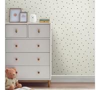 Next Ditsy Heart Black & White Wallpaper