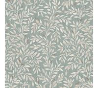 Next Ditsy Leaf Wallpaper - Duck Egg - 10m
