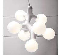next DNA Triple - 7-bulb pendant light, white