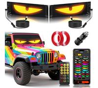 Next-Gen 5800 Lux LEDs - CRILEAL Ultra-Bright Sync LED Display (23.4"x4.73") - APP/Remote Programmable for Scrolling Text & Animation - for Cars, Stores - USB Powered(2pcs)