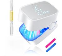 Next-Gen Nail Fungus Laser Device【21-day Fast-acting】Antifungal Laser【Kaltlicht-Technologie - Wohltuend mild】 PainFree Device With Time Display & Yellow Cuticle Oil Pen