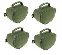 Next Generation Tackle NGT 4 x Green Fishing Reel Cases For Carp Coarse Fishing Reels