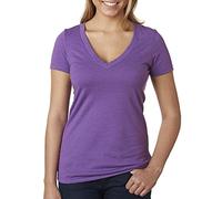 Next Level 6640 Ladies The CVC Deep V-Neck - PURPLE BERRY 6640 2XL