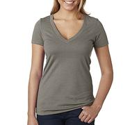 Next Level 6640 Ladies The CVC Deep V-Neck - WARM GRAY 6640 2XL