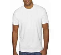 Next Level Apparel Men's Premium Fitted Sueded Crewneck T-Shirt - White 6410 3XL