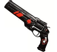 Next Level Cosplay Prop Replica Ace of Spades Red Resin Pistol with Stand