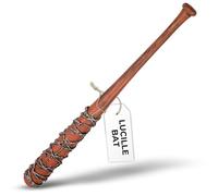 Next Level Cosplay Prop Replica Baseball Bat | Lucille | Negan Lucille Faux Barbed Wire | Foam Baseball Bat | Larp Accessory | Handle Silver Pu Foam | Safe Flexible | Length 82.5cm