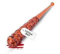 Next Level Cosplay Prop Replica Baseball Bat Negan Lucille Bloody Faux Barbed Wire Foam Baseball Bat Larp Accessory PU Foam Safe Flexible Length 82.5cm