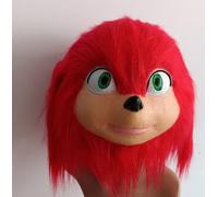 Next Level Cosplay Prop Replica Knuckles Hedgehog Red Latex Mask Halloween Fancy Dress