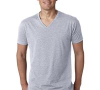 Next Level Mens CVC V-Neck Tee - Dark Heather Gray 6240 M