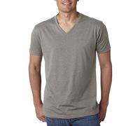 Next Level Mens CVC V-Neck Tee - Stone Gray 6240 L