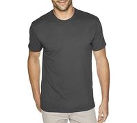 Next Level Men's Premium 1x1 Sueded Baby T-Shirt, Heavy Metal, Large