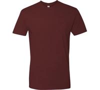 Next Level Mens Premium Fitted Short-Sleeve Crew T-Shirt, Maroon(1pck), Large