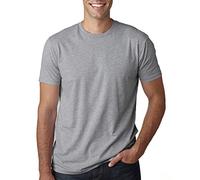 Next Level Mens Premium Fitted Short-Sleeve Crew T-Shirt - Medium,Heather Gray (90/10) - Medium,Heather Gray (90/10)