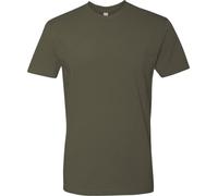 Next Level Mens Premium Fitted Short-Sleeve Crew T-Shirt, Military Green(1pck), Medium