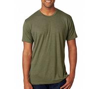 Next Level Men's Tri-Blend Crew - Military Green 6010 L
