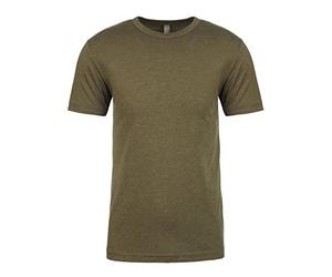 Next Level Mens Tri-Blend Crew Neck T-Shirt (S) (Military Green)