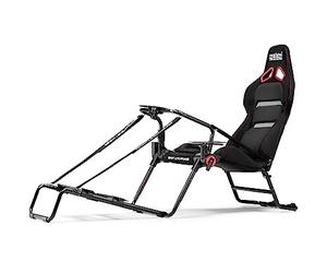 Next Level Racing GTLite Pro Foldable Racing Cockpit | GT Style Seat | Direct Drive Ready 13NM | Shifter Handbrake Included | Compact Sim Racing Cockpit
