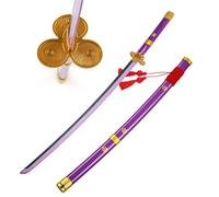 Next Level Roronoa Zoro Enma Purple Katana | Wooden Cosplay Sword V1 | Safe Bamboo Blade for Comic Con | One Piece Replica Prop | lightweight Sword | Gift for All Occasions | Length 104 cm