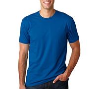 Next Level T Shirt 3600 Premium Fitted Short-Sleeved Shirt Men Crew - Blue - Small