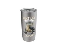 Next Life i Want to be a Caiman Stainless Steel Insulated Tumbler