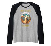 Next Life i Want to be a Llama. Llamas Llama Raglan Baseball Tee