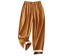 Next Linen Trousers Yoga Pants Black Trousers Women Office Work Clearance Summer Loose Casual Tight Waist Cotton Nine Point Trousers Harlan Pants