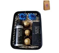 Next London Code Black Men's Gift Set, Body Spray 100ml and Eau de Parfum 15ml, 2 Piece