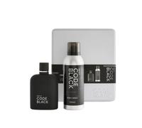 Next-London Men's Code Black Gift Set, 100ml Eau de Parfum & 200ml Body Spray, Men's Fragrance