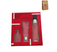 Next London Men's Code Red Gift Set, Eau de Parfum 30ml, Post Shave Balm 100ml, Sensitive Shave Gel 200ml Gift Box