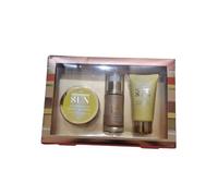 Next-London Women's Summer Sun Bronzing Gift Set, Moisturising Body Butter 50ml, Shimmer Body Glow 20ml, Exfoliating Body Scrub 30ml