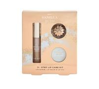 Next-London Women's Vanilla Rush 3-Step Lip Care Kit, Lip Scrub, Lip Balm & Lip Oil