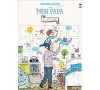 Next or Advent Calendar - 25 Nonsense to Do with Dad - Blue Boy Version - A3 Size with Easel - Birth or Father's Day Gift - Illustrated Poster